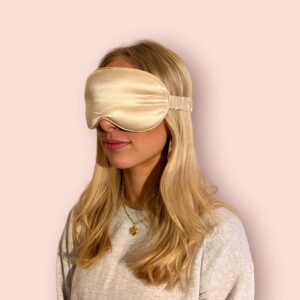 Sleepz Girl Sovemaske i Mulberry Silke – Champagne