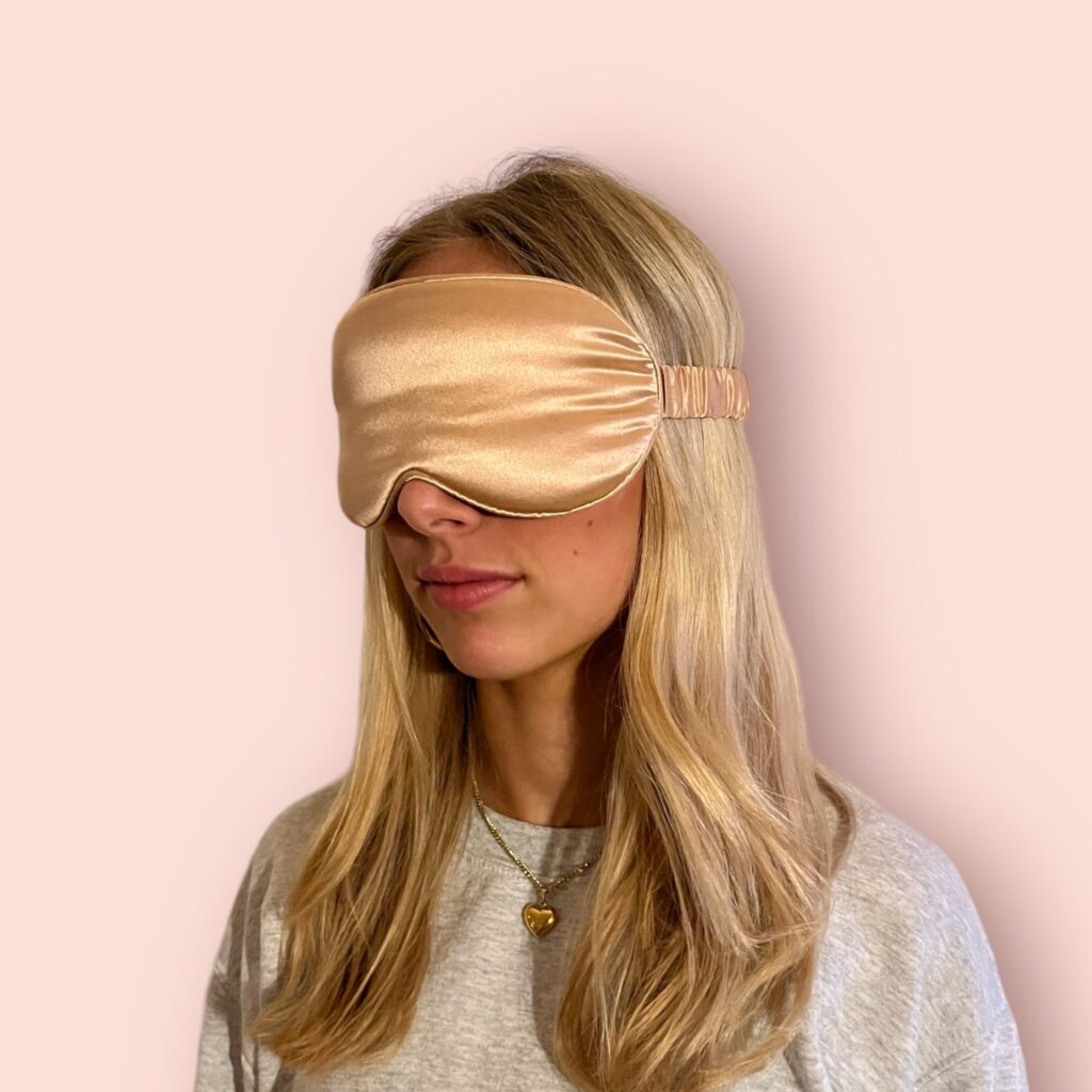 Sleepz Girl Sovemaske i Mulberry Silke – Guld