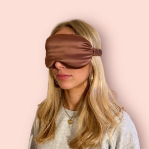 Sleepz Girl Sovemaske i Mulberry Silke – Coffee